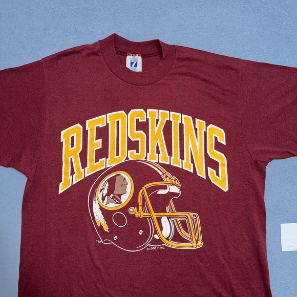 Vtg Washington Redskins Logo 7 Single Stitch Made In USA NFL T-shirt Large - Picture 3 of 12